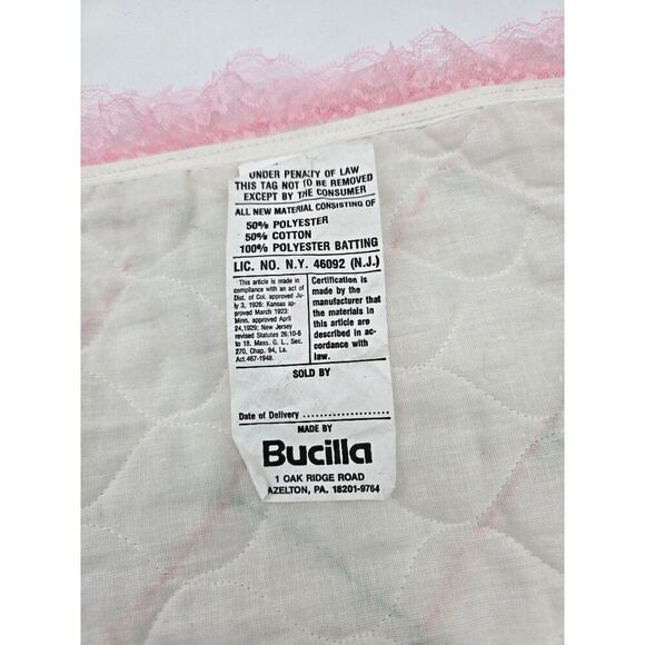 Handmade Embroidered Baby Quilt With Adorable Teddy Bear & Bunny Design - Picture 10 of 11